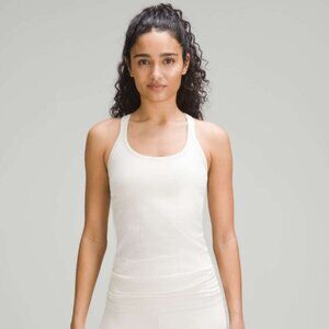 Lululemon Ebb to Street in Bone Tank Top Size 8